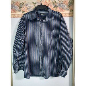 Walbusch XXL Multicolor Strip Casual Business Event Occasion Button Down Shirt